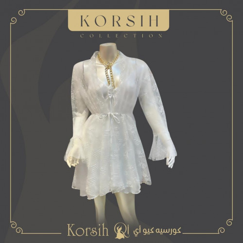 قميص عرايسي قصير دانتيل 3065