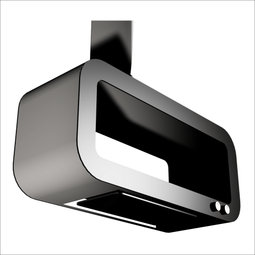 شفاط البا جزيرة 40 سم سلندر نجفة