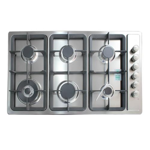 سطح غاز اريستون المدمج 6 شعلات – فضي – 86×51