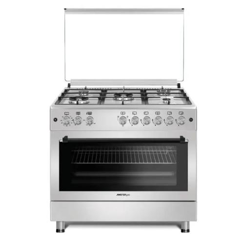 فرن غاز كامل Mastergas م 90 سم - شبك ثقيل عريض - 5...
