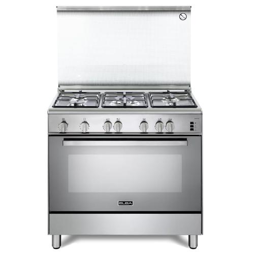 فرن البا فري ستاند 5 عيون غاز 90 سم شبك عريض