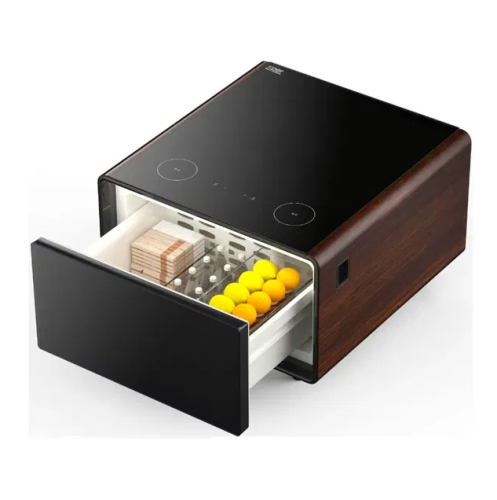 طاولة ذكية اكسبير مع ثلاجة مدمجة 65 لتر خشبي