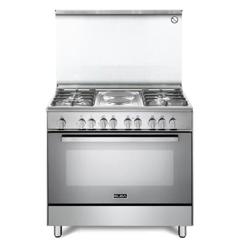 فرن البا فري ستاند 4 عيون غاز + 2 كهرباء 90 سم -عا...