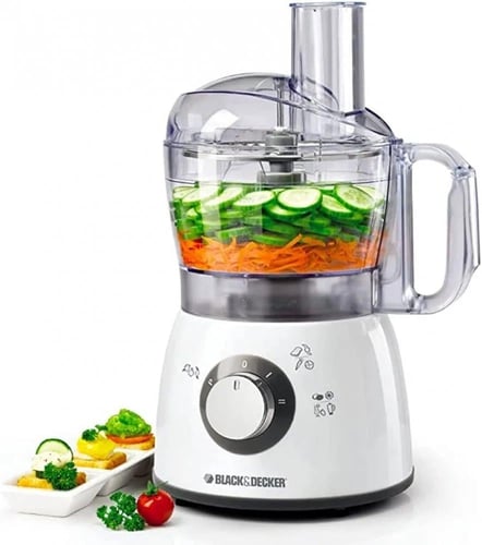 محضر طعام بلاك اند ديكر 2 سرعات 400 واط ابيض