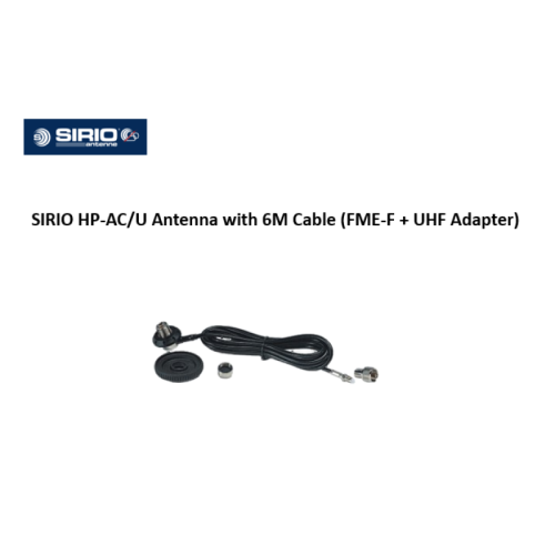 كابل SIRIO HP-AC/U + 6M RG58 (محول FME-F + UHF)