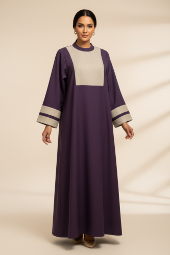 عباية بنفسجية