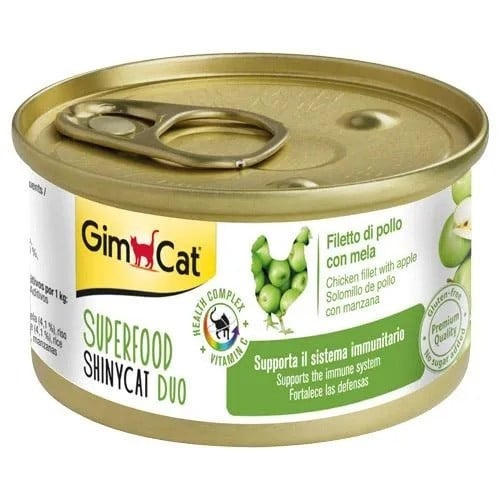 جيم كات سوبر فود الدجاج فيليه والتفاح 70 جرام