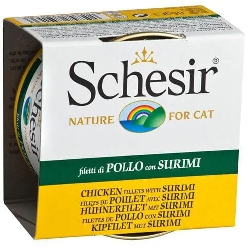 شيزر طعام رطب قطط دجاج مع السوريمي 85غرام