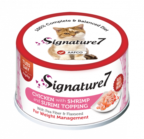 سيقنتشر7 طعام رطب للقطط الدجاج والروبيان 70غ