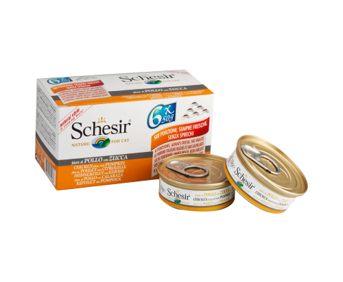 شيزر معلبات طعام رطب بالدجاج و اليقطين 6×50جرام