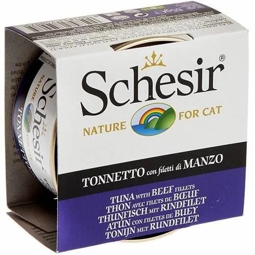 شيزر معلبات التونة و شرائح اللحم البقري 85 جرام