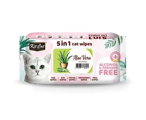 كت كات مناديل معطرة 5 في 1 برائحة نبتة الصبار 80 م...