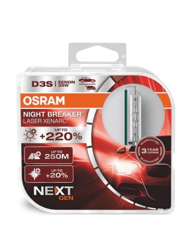 طقم لمبات زنون أوسرام D3S نايت بريكر