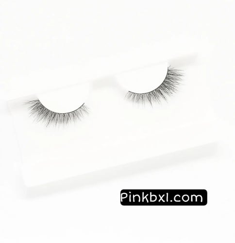 LNL5رموش طبيعية طرف مع ملقط بلاستيك لتركيب الرموش