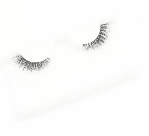 LNL15 رموش طبيعية طرف باند.شفاف مع ملقط بلاستيك لت...