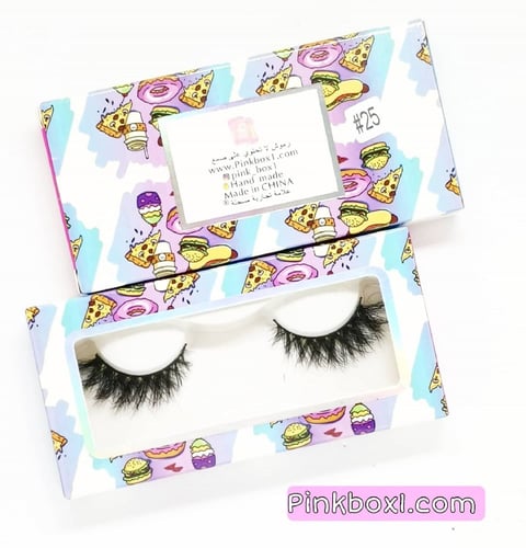 رموش #25 شعر طبيعي تستخدم اكثر من 25 مره