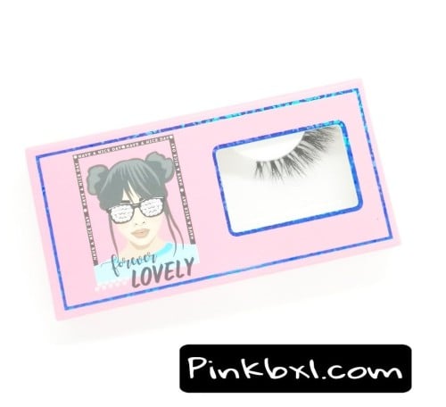 LNL 18 clear band رموش طرف باند شفاف مع ملقط بلاست...