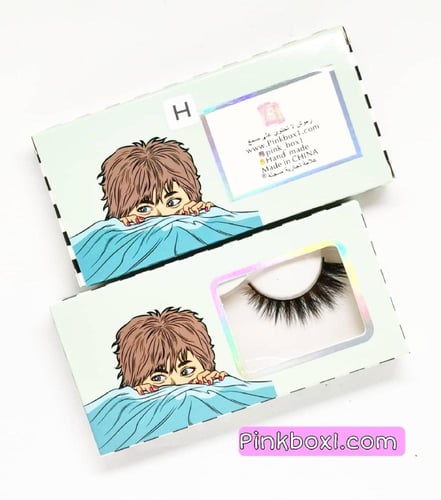 رموش حرف Hشعر طبيعي تستخدم اكثر من 25 مره