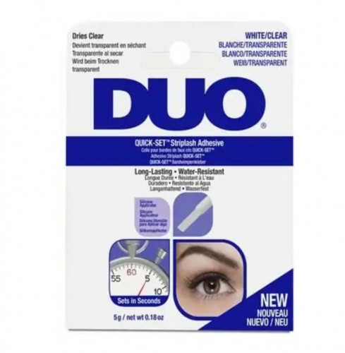 صمغ DUO رموش شفاف بفرشاة سريع الجفاف اصلي