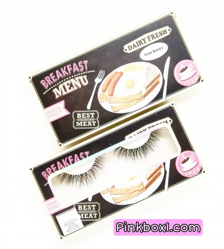 رموش clear Band 1 مع ملقط بلاستيك داخل العلبه لترك...