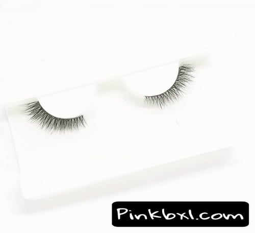 LNL9 clear band رموش طبيعية طرف باند شفاف مع ملقط...