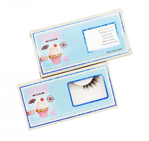 LNL4 clear band رموش طبيعية طرف باند شفاف مع ملقط...