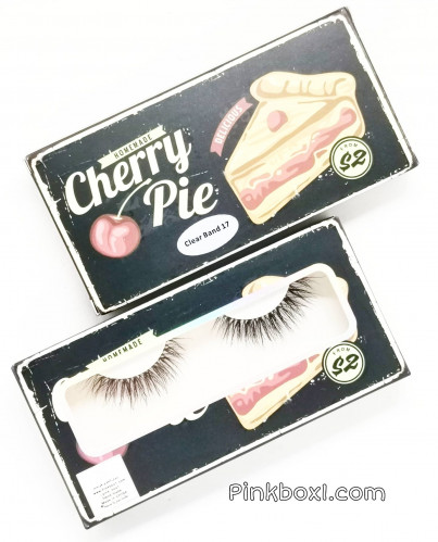 رموش باند شفاف مع ملقط بلاستيك clear Band 17