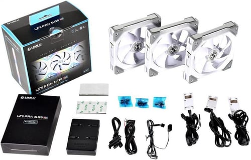 Lian Li Uni Fan Sl120 3 Pack White