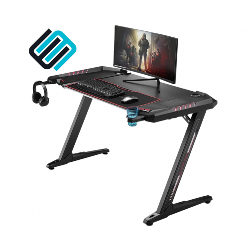 EUreka Ergonomic Z2 Gaming Desk 50.6'' Z Shaped Of...