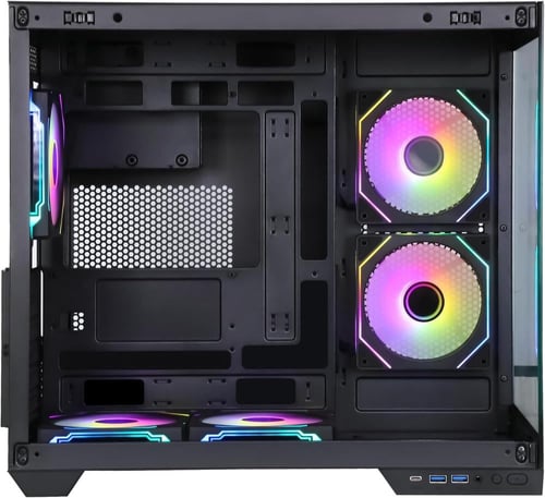 Egeira Gaming Case OASIS Black with 5 ARGB Fans &...