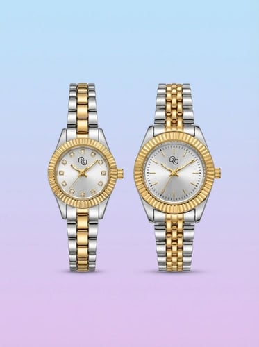 ساعة شبيهة رولكس مع اسورة للأطفال