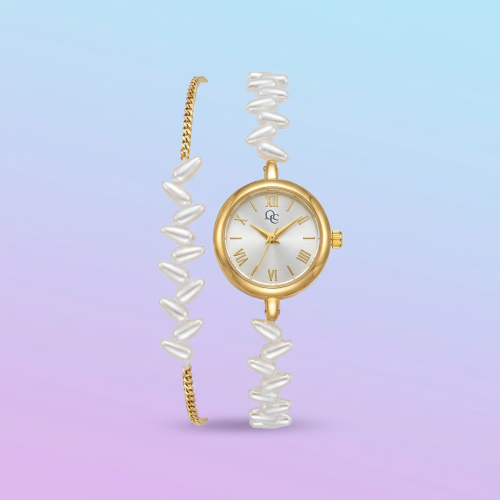 ساعة لؤلؤ مع اسورة