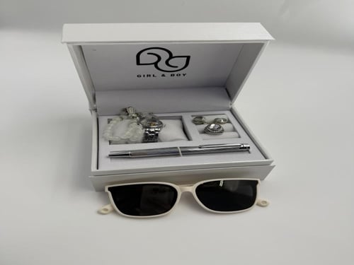 طقم شبيهة رولكس ملون بنظارة