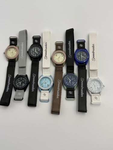 ساعة جلد شبيهة اوميقا