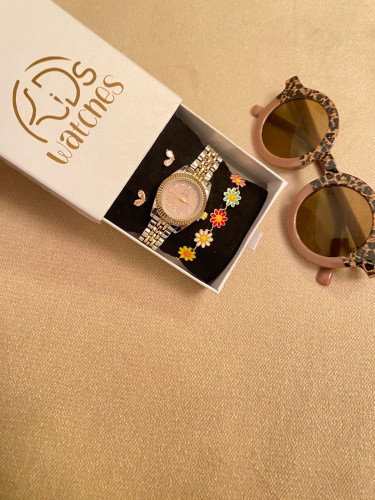 طقم رولكس بناتي وردي