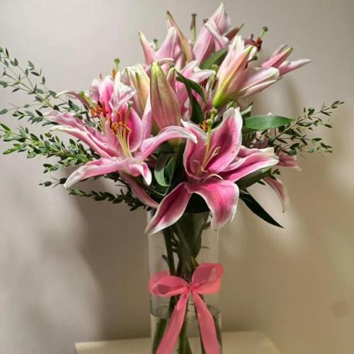 فازة ورد شفافه كازابلانكا