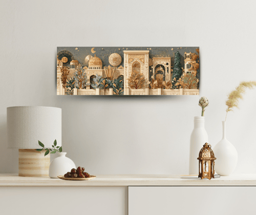 لوحة فنية - المدينة المضيئة