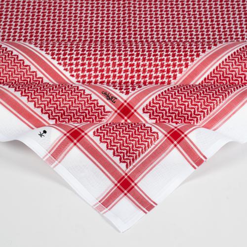 شماغ ملكي كلاسيك العقيق احمر غامق 2025