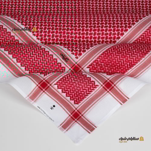 شماغ ملكي كلاسيك احمر دم الغزال