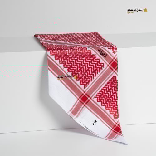 شماغ ملكي كلاسيك احمر دم الغزال