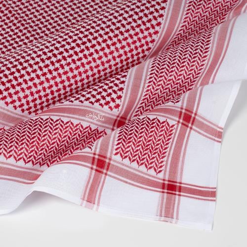 شماغ ملكي خاص كلاسيك لون خاص ختم ابيض