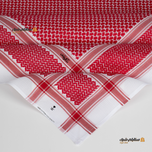 شماغ ملكي كلاسيك احمر دم الغزال