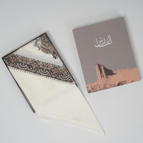 غترة الفارس مطرز شتوي طويق