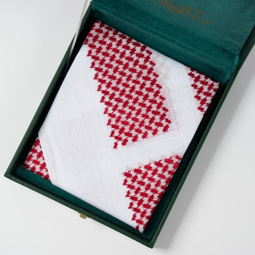 شماغ شماغ ملكي خاص شبابي ختم أبيض