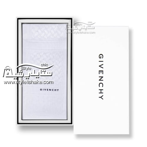 شماغ جيفنشي كلاسيك أبيض + قطعة قماش جيفنشي
