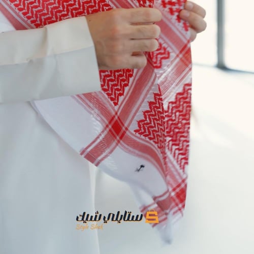 شماغ ملكي كلاسيك احمر دم الغزال