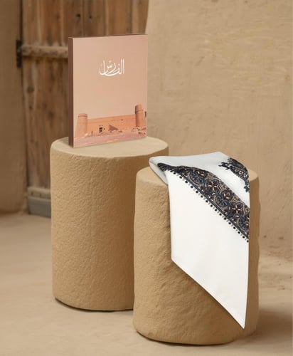 غترة الفارس مطرز شتوي المصمك