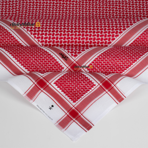 شماغ ملكي الخاص مودرن احمر دم الغزال 2025