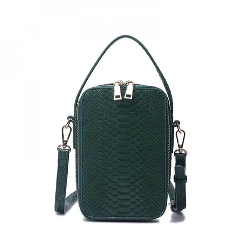 حقيبة كروس بودي مزينه بالاحجار اخضر