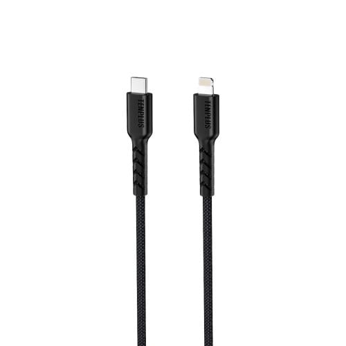 سلك شاحن قماش PD to Iphone 1m من Tenplus+